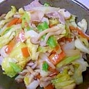 たっぷり食物繊維が取れる！野菜炒め